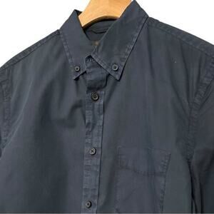 Wallin & Bros Men’s Size S Navy Blue Cotton Long Sleeve Button Down Shirt